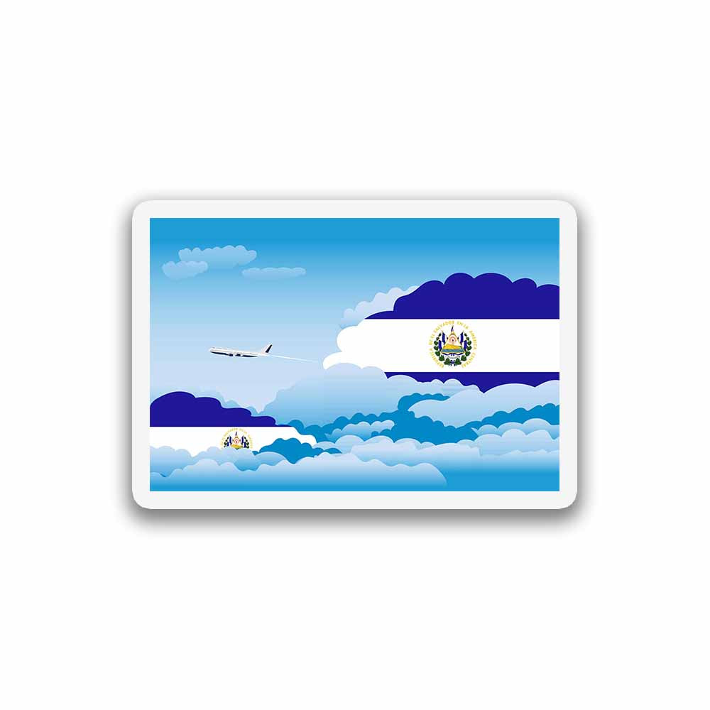 El Salvador Day Clouds Magnet