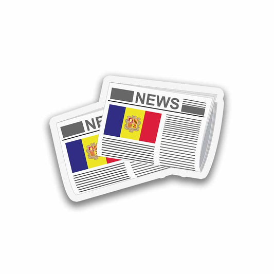 Andorra Newspapers Fridge Magnet